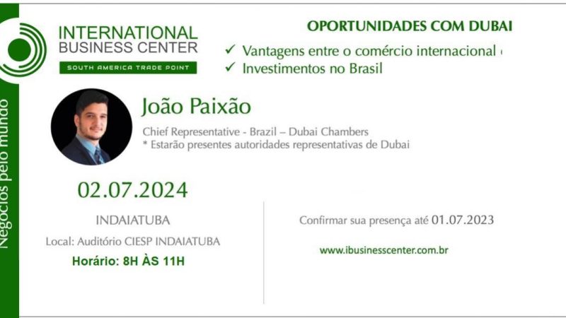 Workshop gratuito "Negócios pelo Mundo" acontece no dia 2 de julho