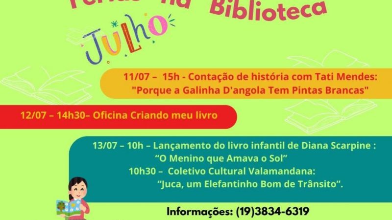 Biblioteca Pública tem programação especial de férias para o público infantil