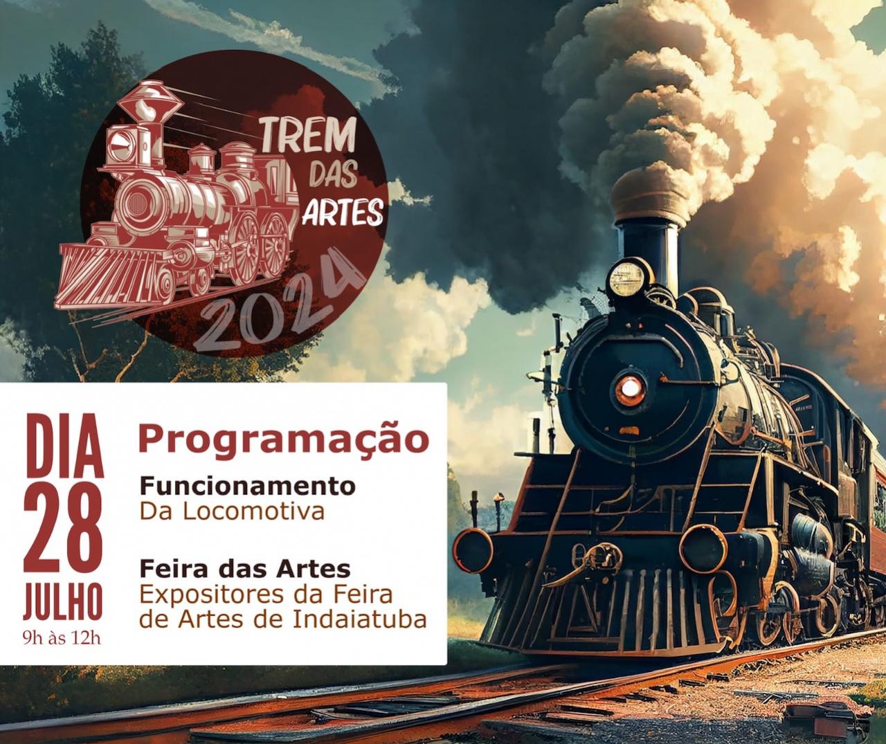 Cultura realiza mais uma edição do Trem das Artes no próximo domingo (28)
