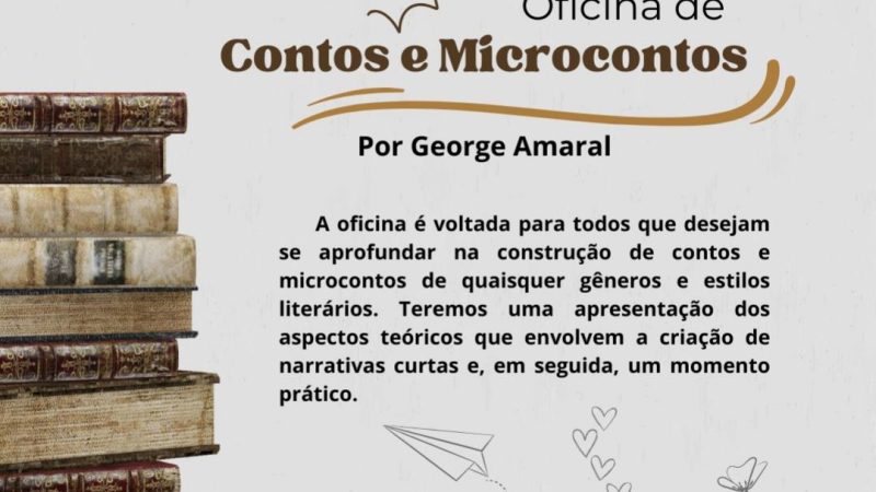 Oficina gratuita de escrita acontece no dia 18 de julho na Biblioteca Pública Antônio Modanesi