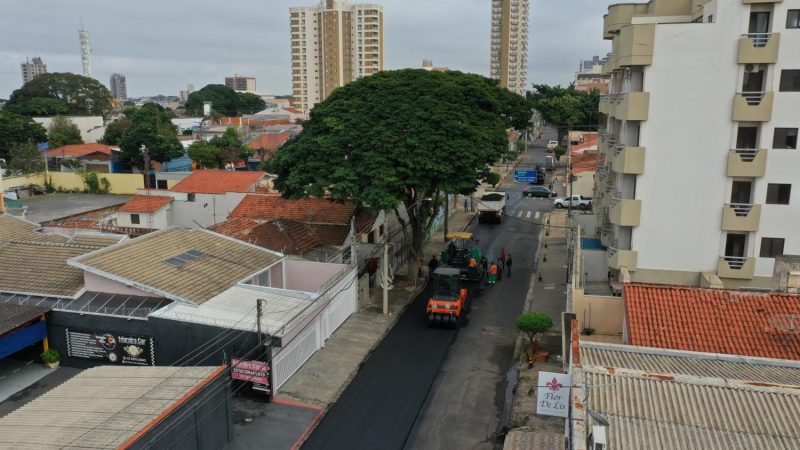 Rua Santos Dumont é beneficiada pelo Plano Municipal de Recapeamento