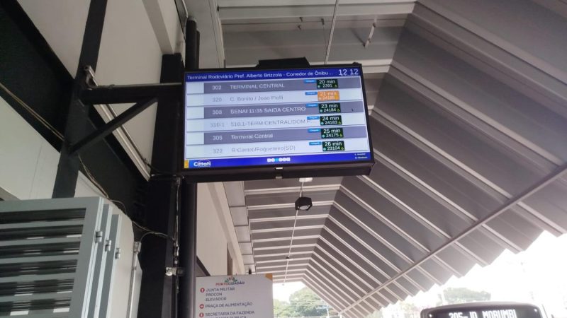Sistema de informação dos horários do serviço de transporte coletivo urbano é modernizado