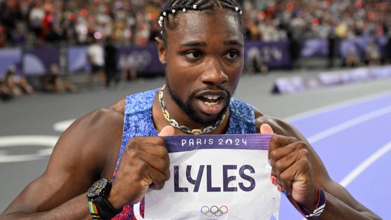 Lyles bate Thompson por 5 milésimos na final dos 100 m – 04/08/2024 – Esporte