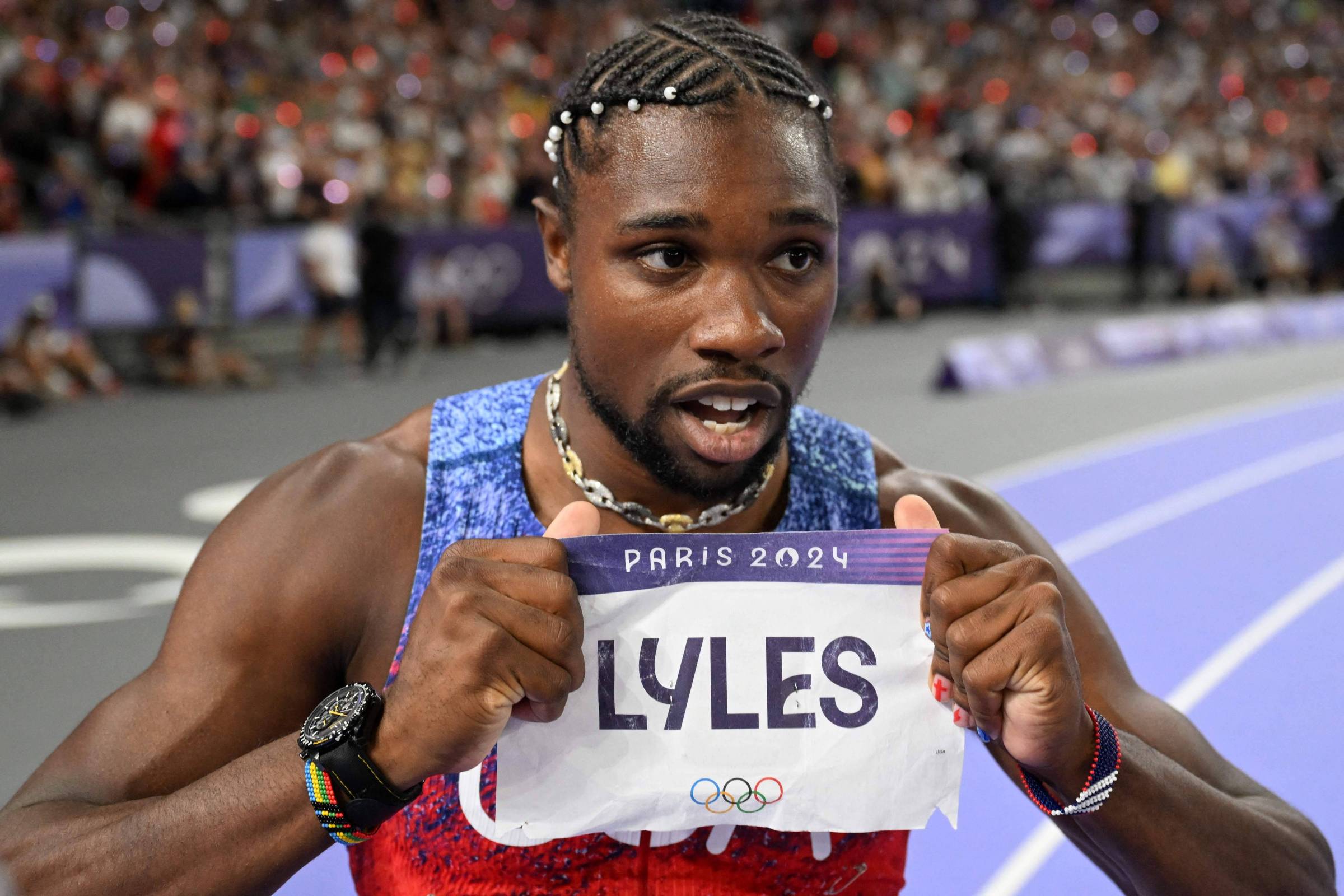 Lyles bate Thompson por 5 milésimos na final dos 100 m – 04/08/2024 – Esporte