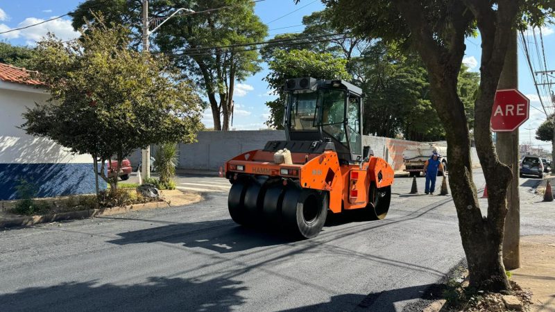 Mais um trecho da rua Vinte e Quatro de Maio é atendido pelo Plano Municipal de Recapeamento