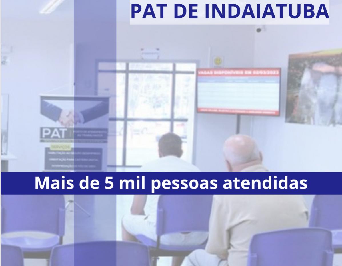 PAT de Indaiatuba atende mais de 5 mil pessoas em julho
