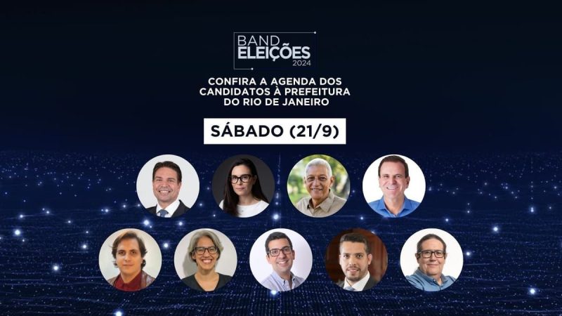 Confira agenda dos candidatos à Prefeitura do Rio neste sábado (20)