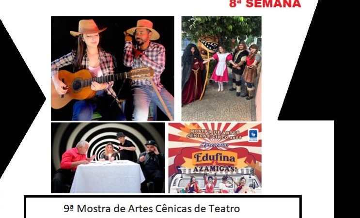 8ª semana da Mostra de Artes Cênicas apresenta começa nesta quinta-feira 26 de setembro