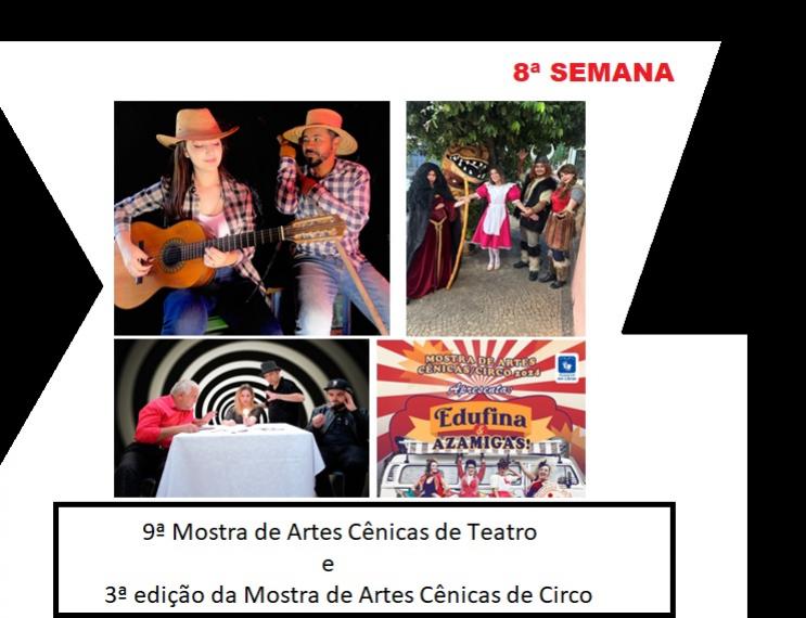 8ª semana da Mostra de Artes Cênicas apresenta começa nesta quinta-feira 26 de setembro