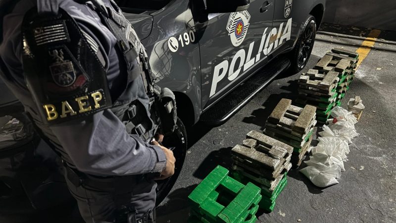BAEP prende procurado com mais de 100 Kg de drogas em São José dos Campos