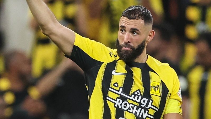 Benzema dá show, Al Ittihad faz 7 a 1 na Liga Saudita e assume a liderança; veja os gols
