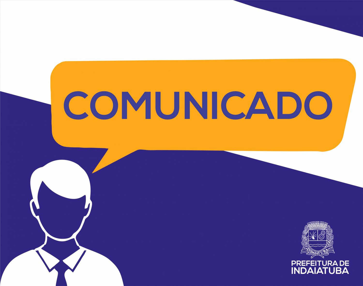 Comunicado da Secretaria Municipal da Fazenda