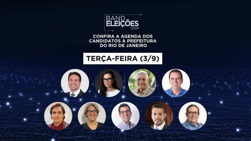 Confira agenda dos candidatos à Prefeitura do Rio nesta terça-feira (2)