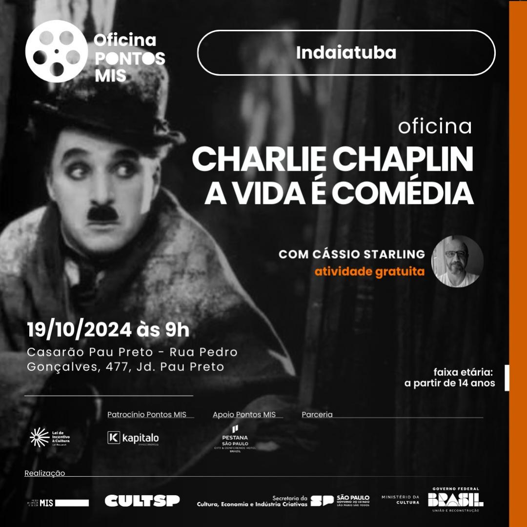 Cultura abre as inscrições para a oficina "Charlie Chaplin – A vida é comédia"