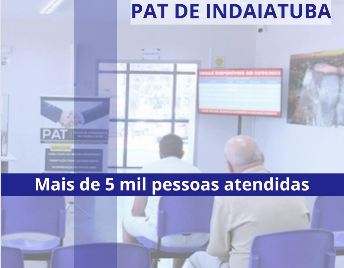 PAT de Indaiatuba realiza o atendimento de mais de 5 mil pessoas no mês de agosto
