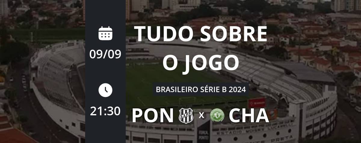 Ponte Preta x Chapecoense: placar ao vivo, escalações, lances, gols e mais