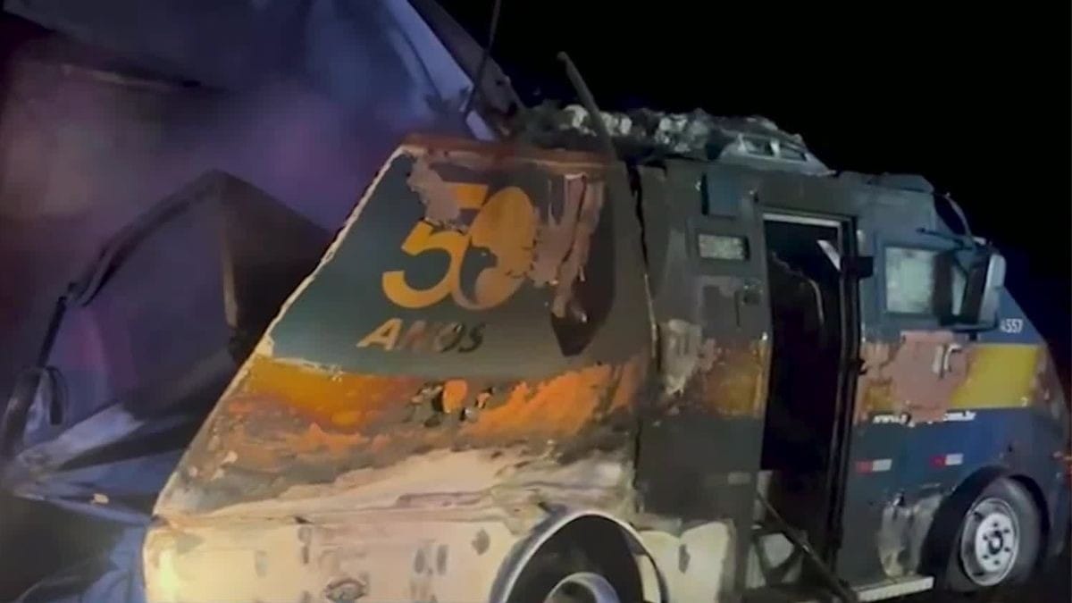 Quadrilha que explodiu carro-forte no interior de SP deixou R$ 100 mil para trás