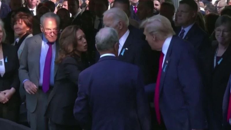 Trump teria elogiado Kamala Harris durante homenagem às vítimas do 11 de setembro