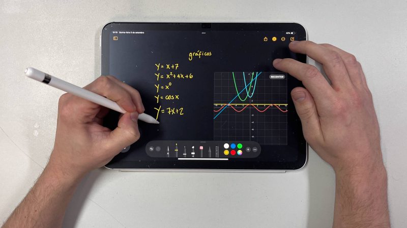 iPad agora faz cálculos escritos à mão e gera gráficos – 09/09/2024 – Tec