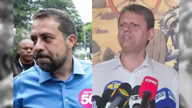 Campanha de Boulos pede inelegibilidade de Nunes e Tarcísio de Freitas