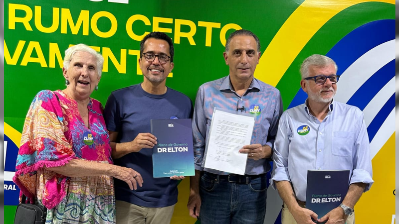 Dr. Elton (União) anuncia apoio a candidato à prefeitura Eduardo Cury (PL)
