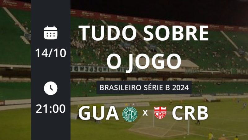Guarani x CRB: placar ao vivo, escalações, lances, gols e mais