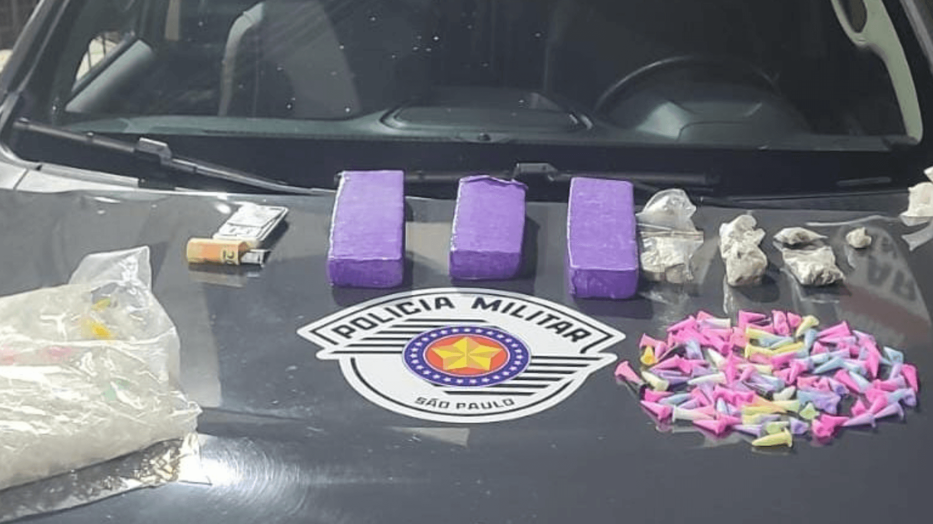 Homem é preso com mais de 2,5kg de drogas em Taubaté