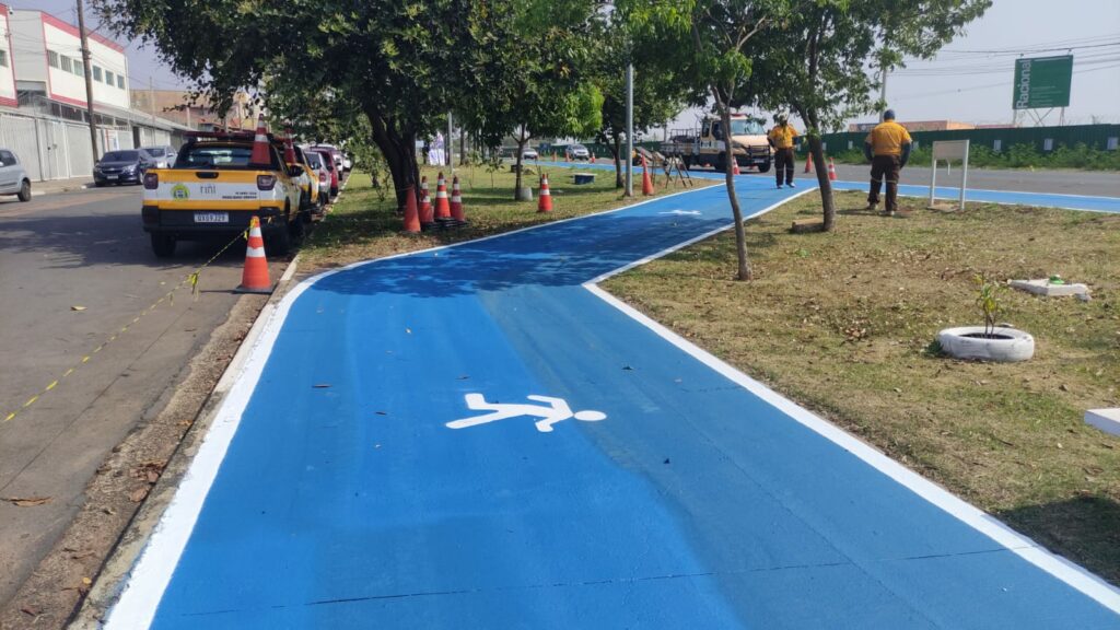 Hortolândia executa reforço de pintura de ciclovias em três regiões – Jornal Aqui Paulínia