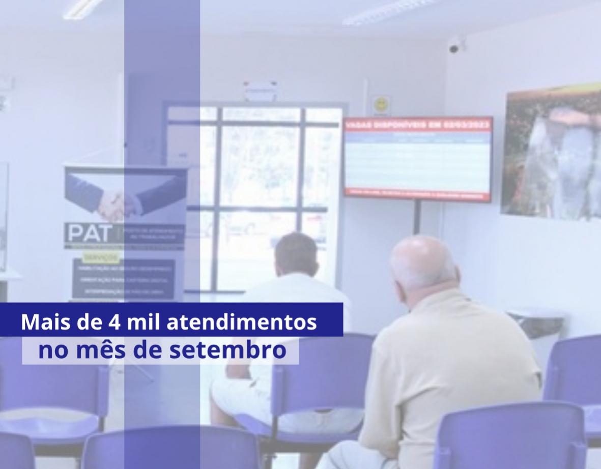 PAT de Indaiatuba realiza mais de 4 mil atendimentos em setembro