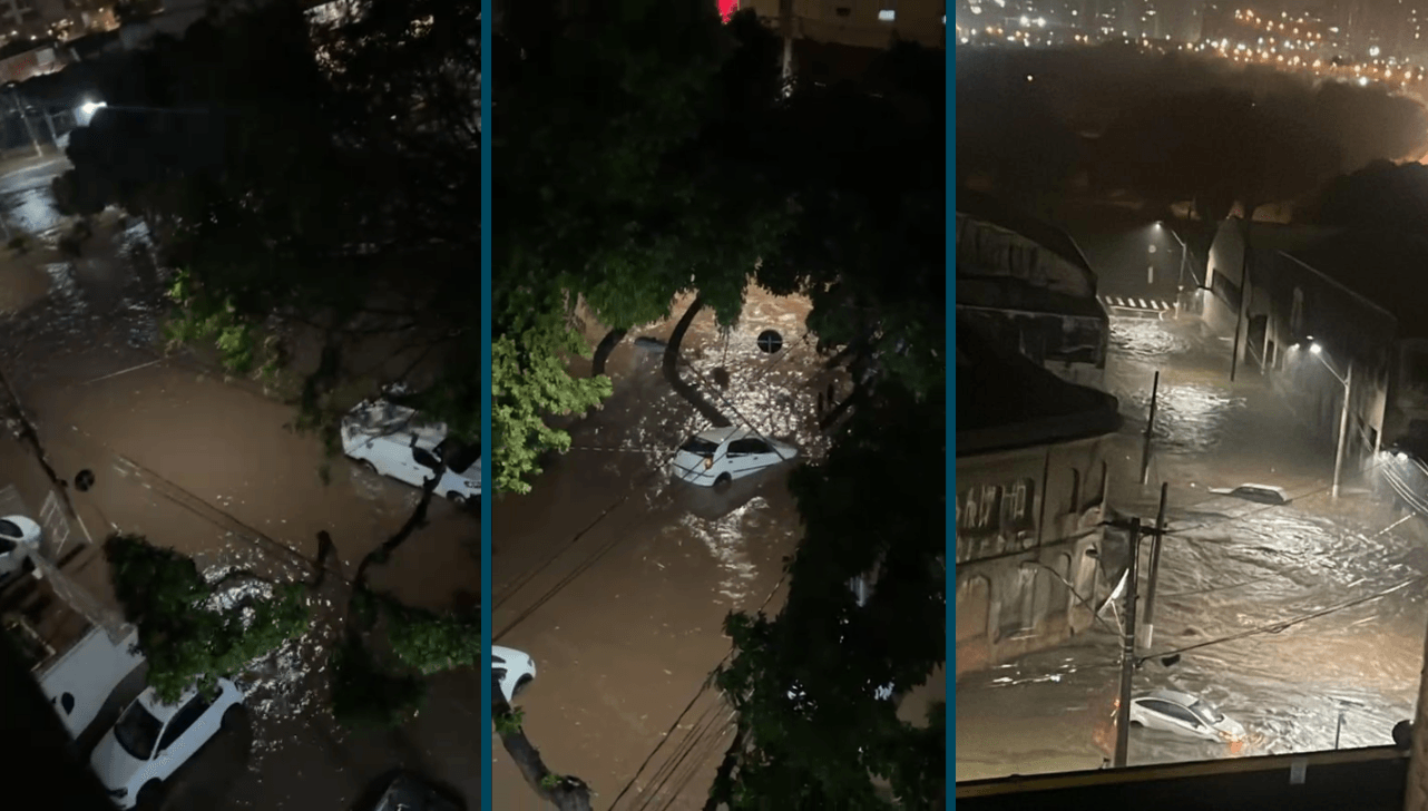 Temporal chega no interior de São Paulo e ventania causa estragos