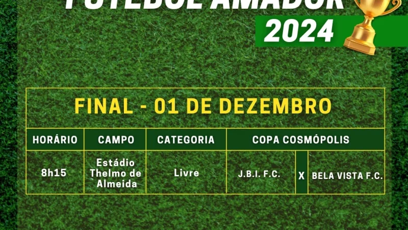 Copa Cosmópolis de Futebol Amador 2024 – Prefeitura Municipal de Cosmópolis – Jornal Aqui Paulínia