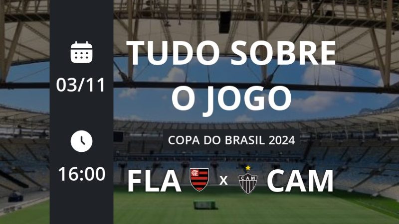 Flamengo x Atlético-MG: que horas é o jogo hoje, onde vai ser e mais