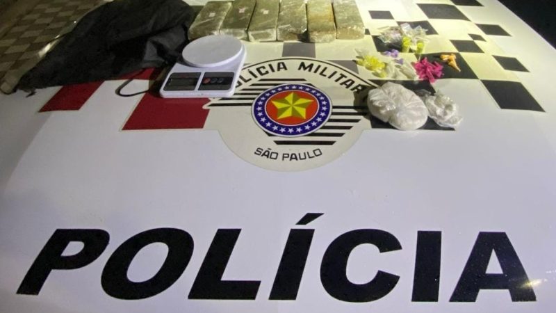 Homem é preso com 3,8 kg de drogas, em Jacareí