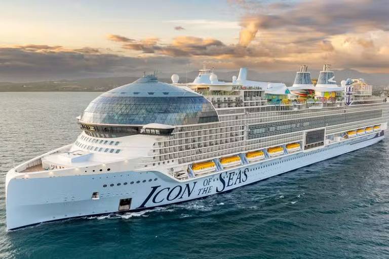 Navio Icon of The Seas, o maior do mundo, pesa 5 Titanics – 25/11/2024 – Turismo