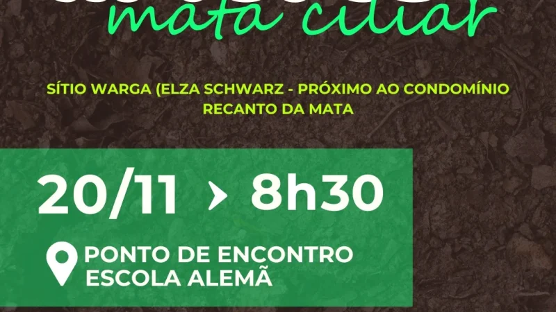 Plantio de árvores – mata ciliar – Prefeitura Municipal de Cosmópolis – Jornal Aqui Paulínia