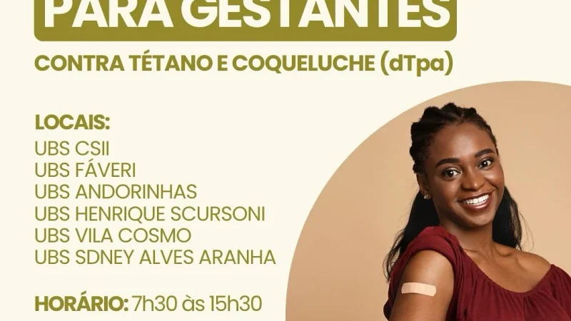 Vacinação para gestantes – Prefeitura Municipal de Cosmópolis – Jornal Aqui Paulínia