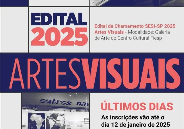 Edital de Chamamento SESI-SP de Artes Visuais 2025 – Prefeitura Municipal de Cosmópolis – Jornal Aqui Paulínia