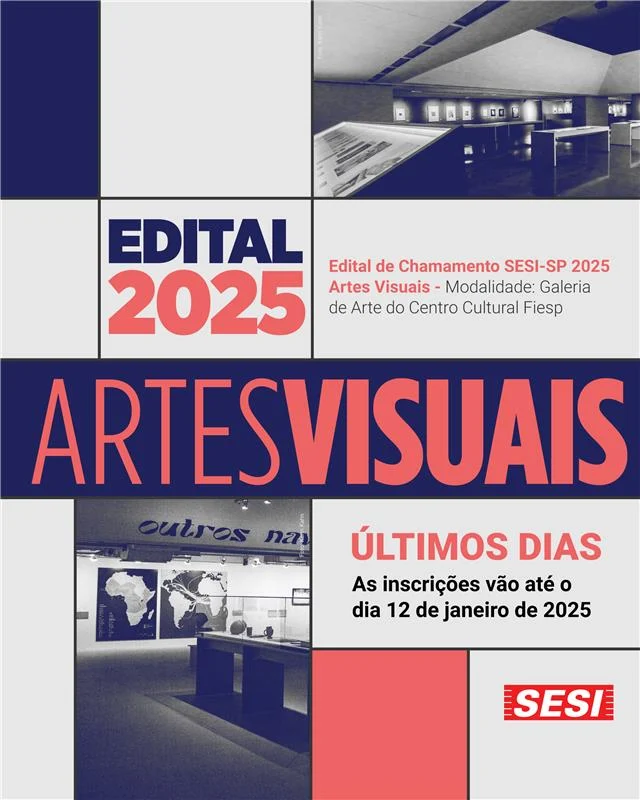 Edital de Chamamento SESI-SP de Artes Visuais 2025 – Prefeitura Municipal de Cosmópolis – Jornal Aqui Paulínia