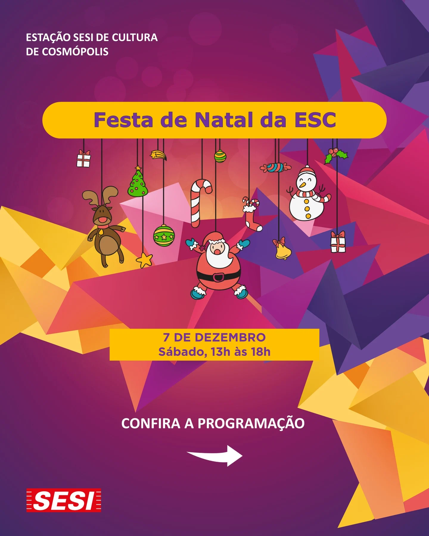 Festa de natal da ESC – Prefeitura Municipal de Cosmópolis – Jornal Aqui Paulínia