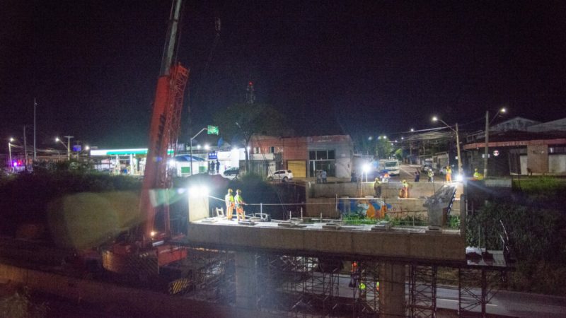 Obra do viaduto sobre a rodovia SP-101 em Hortolândia recebe vigas – Jornal Aqui Paulínia