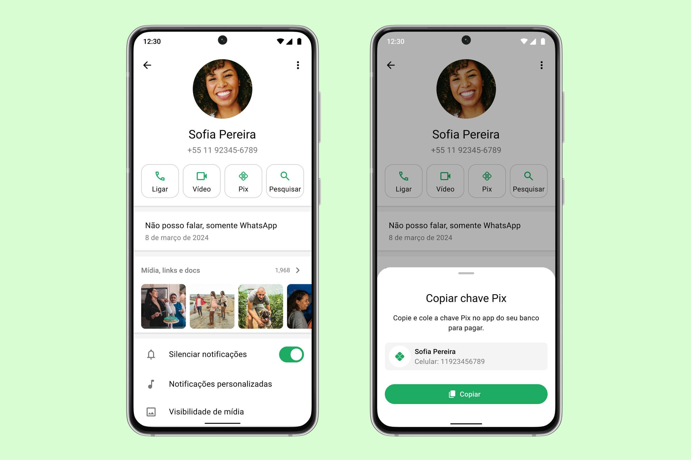 WhatsApp adiciona botão para informar chave Pix no perfil – 19/12/2024 – Tec