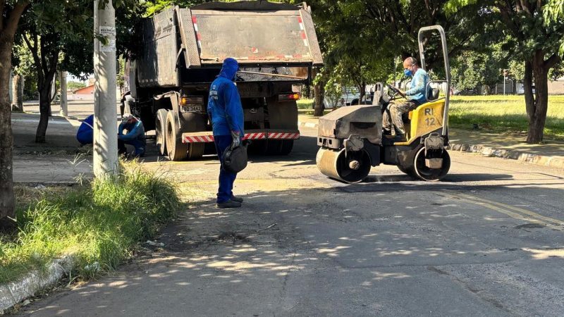 A Prefeitura está em ação com a “Operação Tapa-Buraco” em diversos pontos da cidade – Jornal Aqui Paulínia