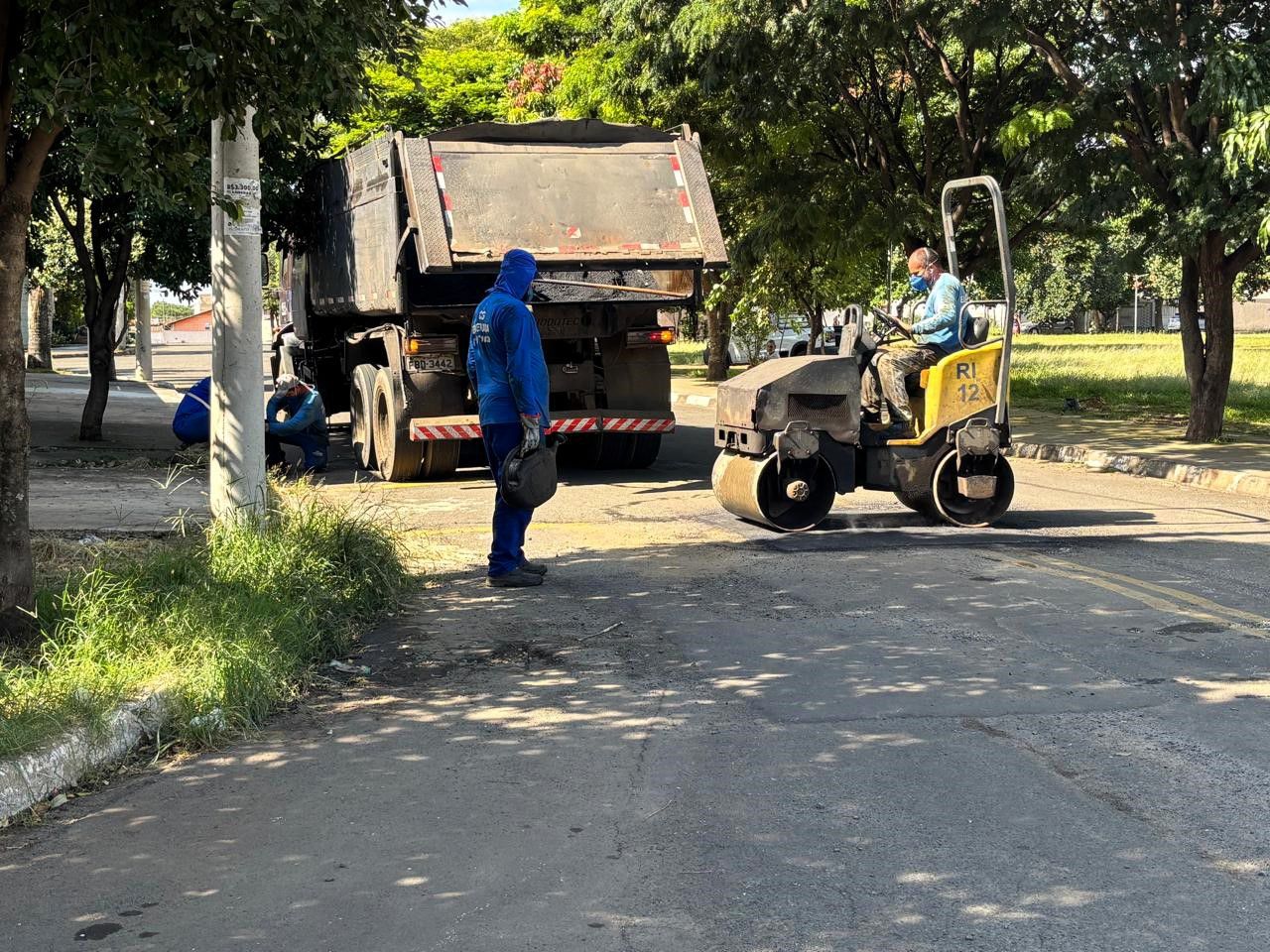 A Prefeitura está em ação com a “Operação Tapa-Buraco” em diversos pontos da cidade – Jornal Aqui Paulínia