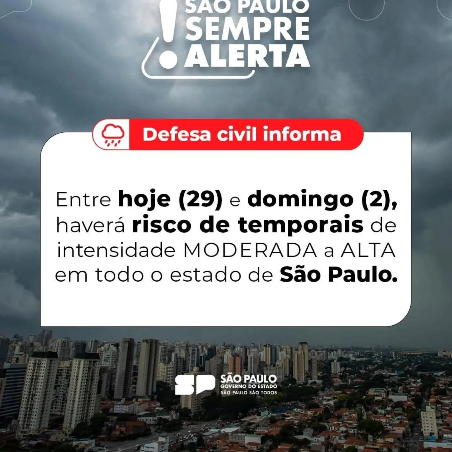 Defesa Civil alerta sobre temporais – Prefeitura Municipal de Cosmópolis – Jornal Aqui Paulínia