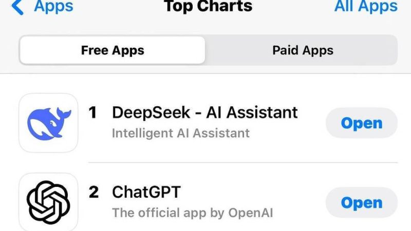 IA chinesa DeepSeek passa ChatGPT em downloads – 27/01/2025 – Mercado