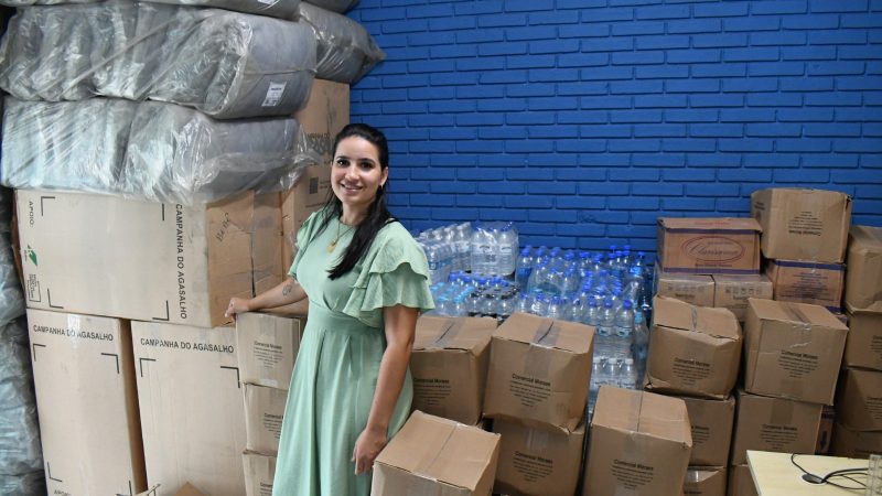 Primeira-dama de Sumaré recebe caminhão com doações da primeira-dama do Estado de São Paulo