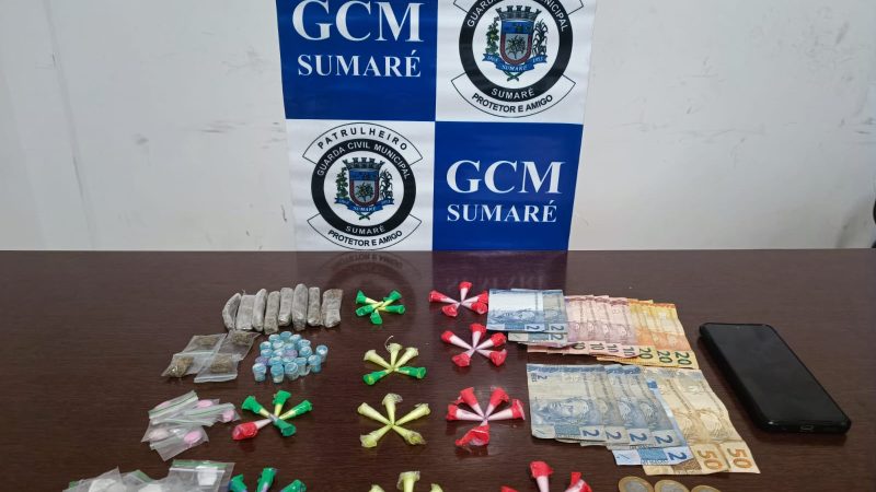 Homem é preso pela Guarda de Sumaré com drogas no Jardim São Judas