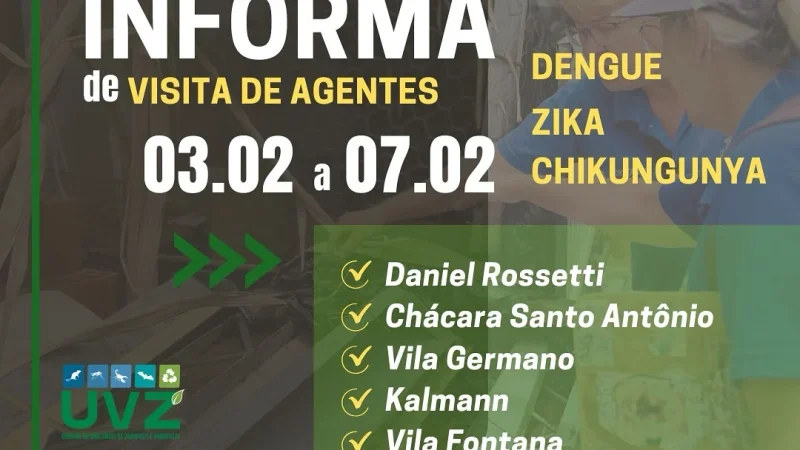 Agentes de saúde realizam visitas para combate à dengue nesta semana – Prefeitura Municipal de Cosmópolis – Jornal Aqui Paulínia