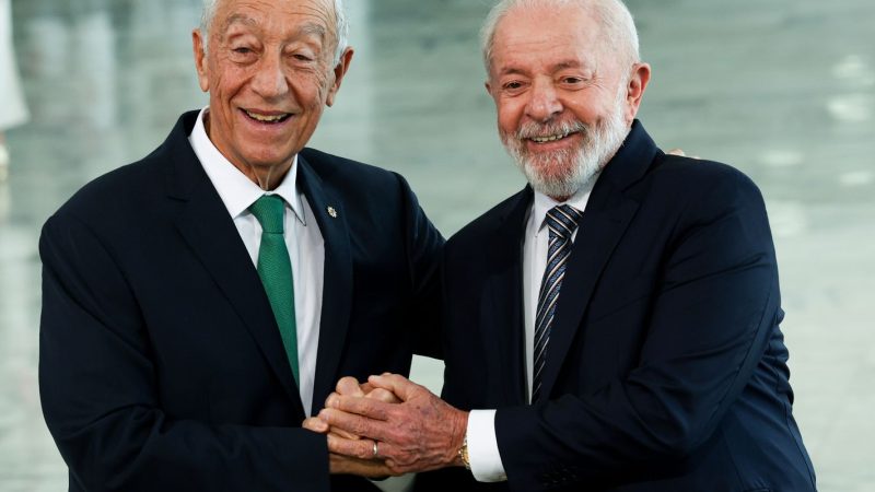 Lula recebe presidente de Portugal em Brasília