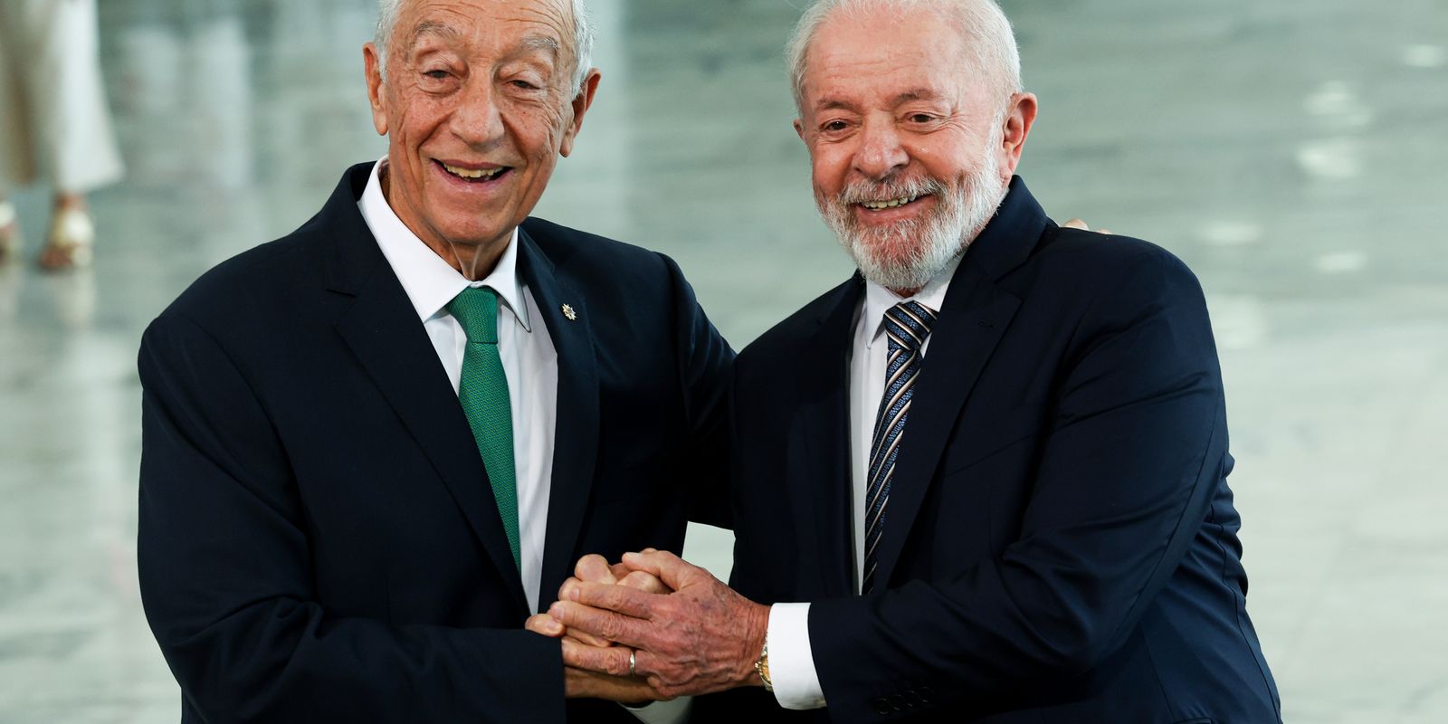 Lula recebe presidente de Portugal em Brasília